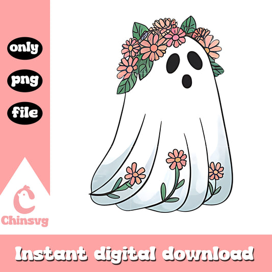 Ghostface coquette flower design png, movie scream png