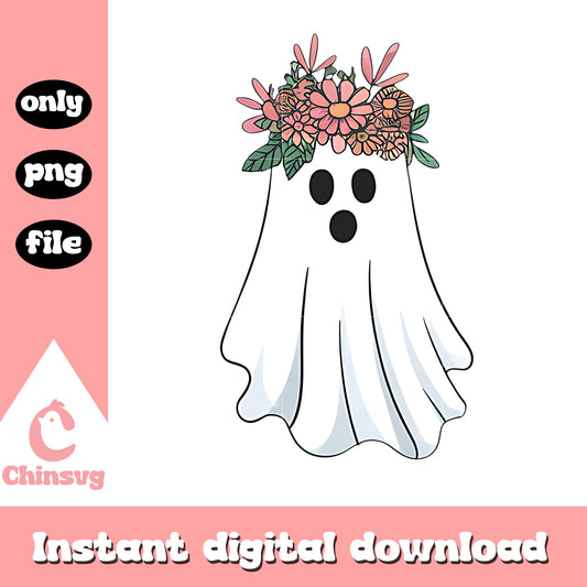 Ghostface coquette flower halloween png, halloween day png