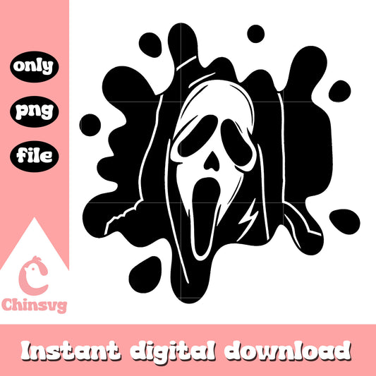 Ghostface horror design png, scream film series png