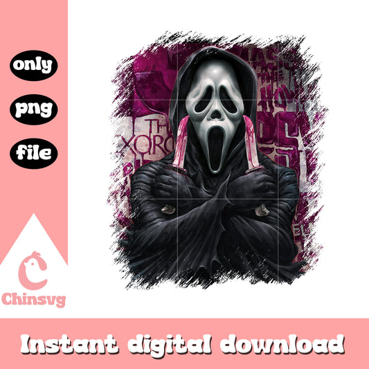 Ghostface horror movie design png, ghostface horror png