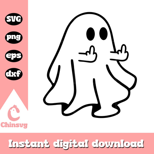 Ghost fuck meme halloween design svg, ghost halloween svg 