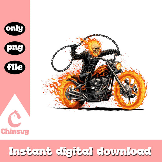 Ghost rider posing splatter effect design png, ghost rider png