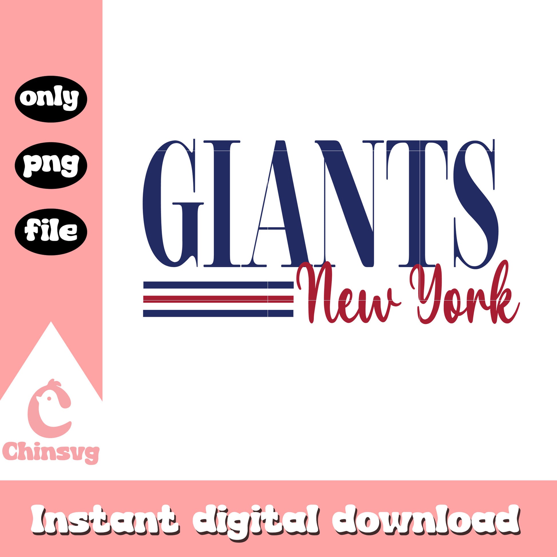 Giants new york font logo design svg, new york giants nfl svg