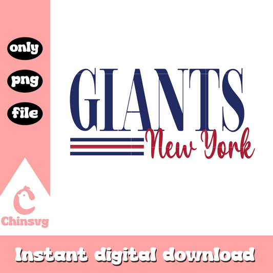 Giants new york font logo design svg, new york giants nfl svg