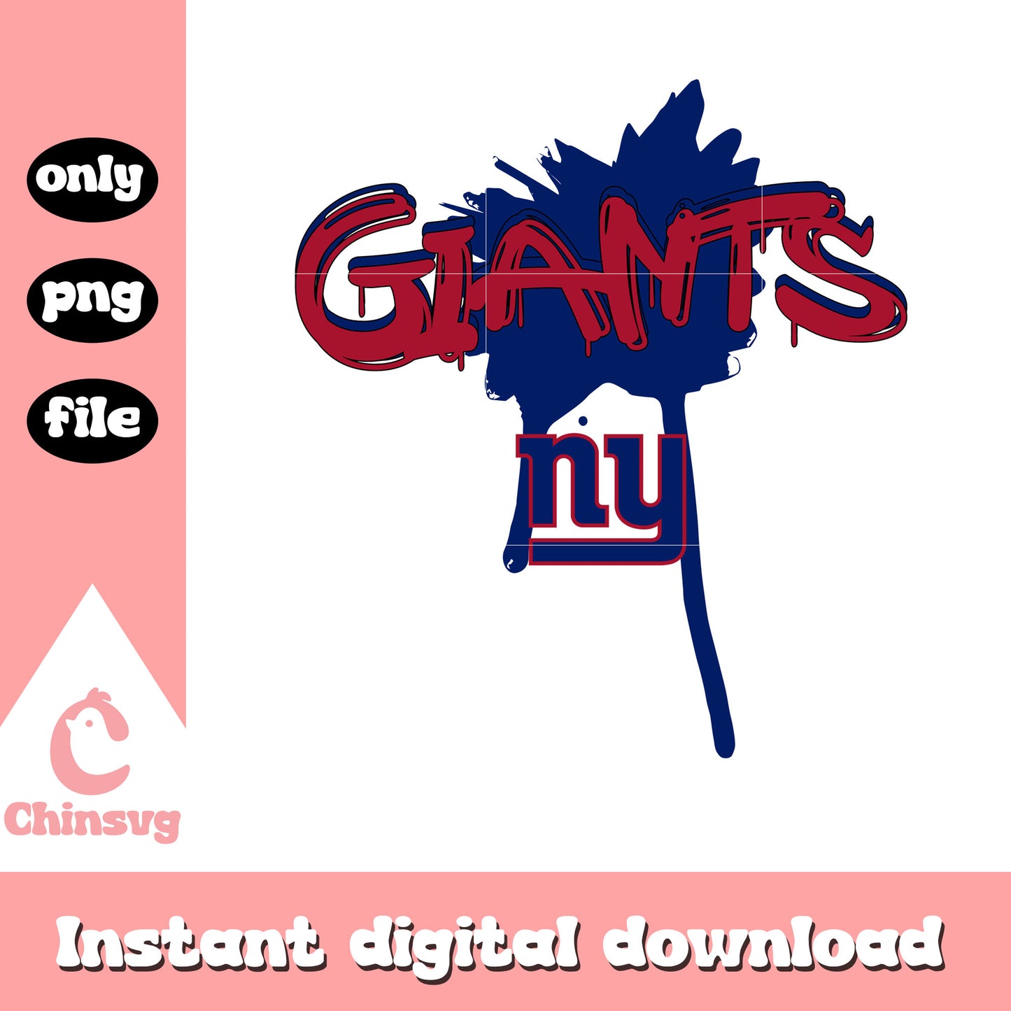Giants ny logo design png, New York Giants football png