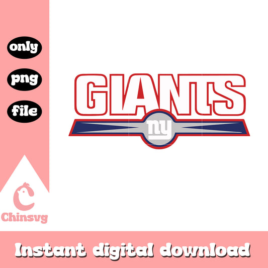 Giants ny logo font design svg, giants nfl football svg