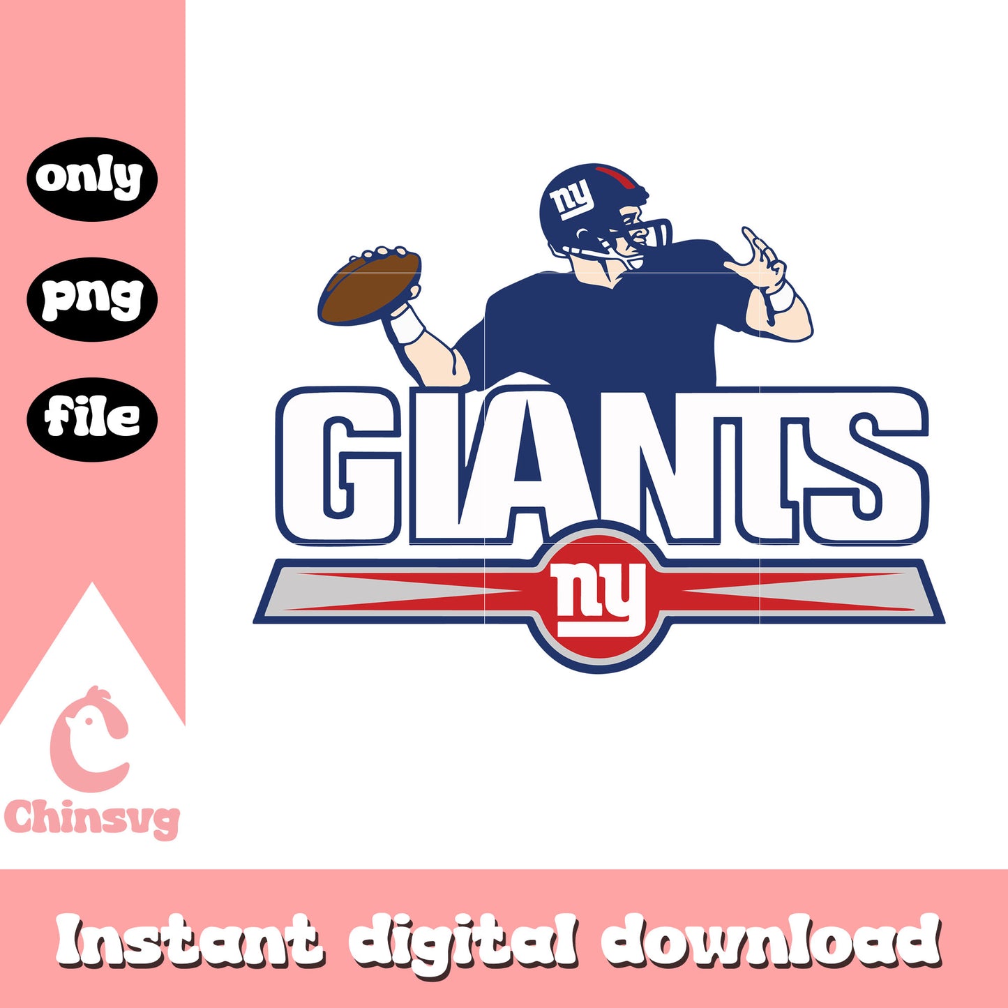 Giants rugby player design svg, new york giants games svg