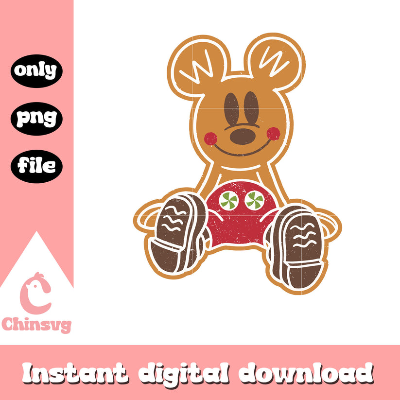 Mickey Gingerbread Gingerbread mickey mouse design png, mickey mouse cookie png – Chinsvg