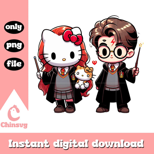 Ginny Weasley hello kitty costume png, harry potter characters png
