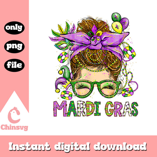 Girl design mardi gras png, new orleans mardi gras parade​ png
