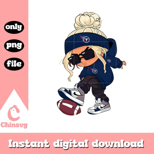 Girl tennessee titans custom png, nfl football titans​ png