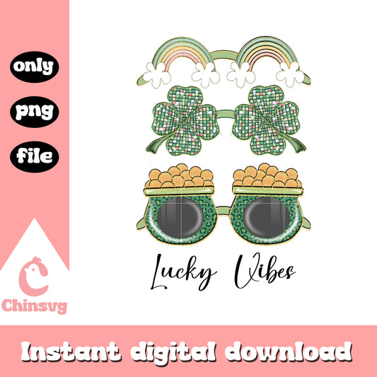 Glasses clover st patrick’s png, st patrick day is a holiday png