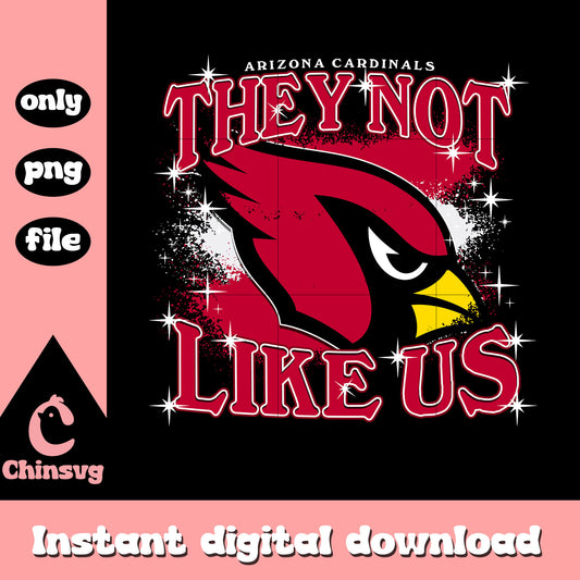 Glitter Arizona Cardinals they not like us png, nfl game png