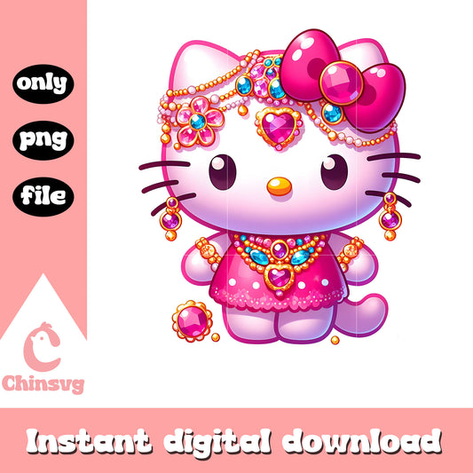 Glitter Hello Kitty blink png, barbie png, hello kitty png
