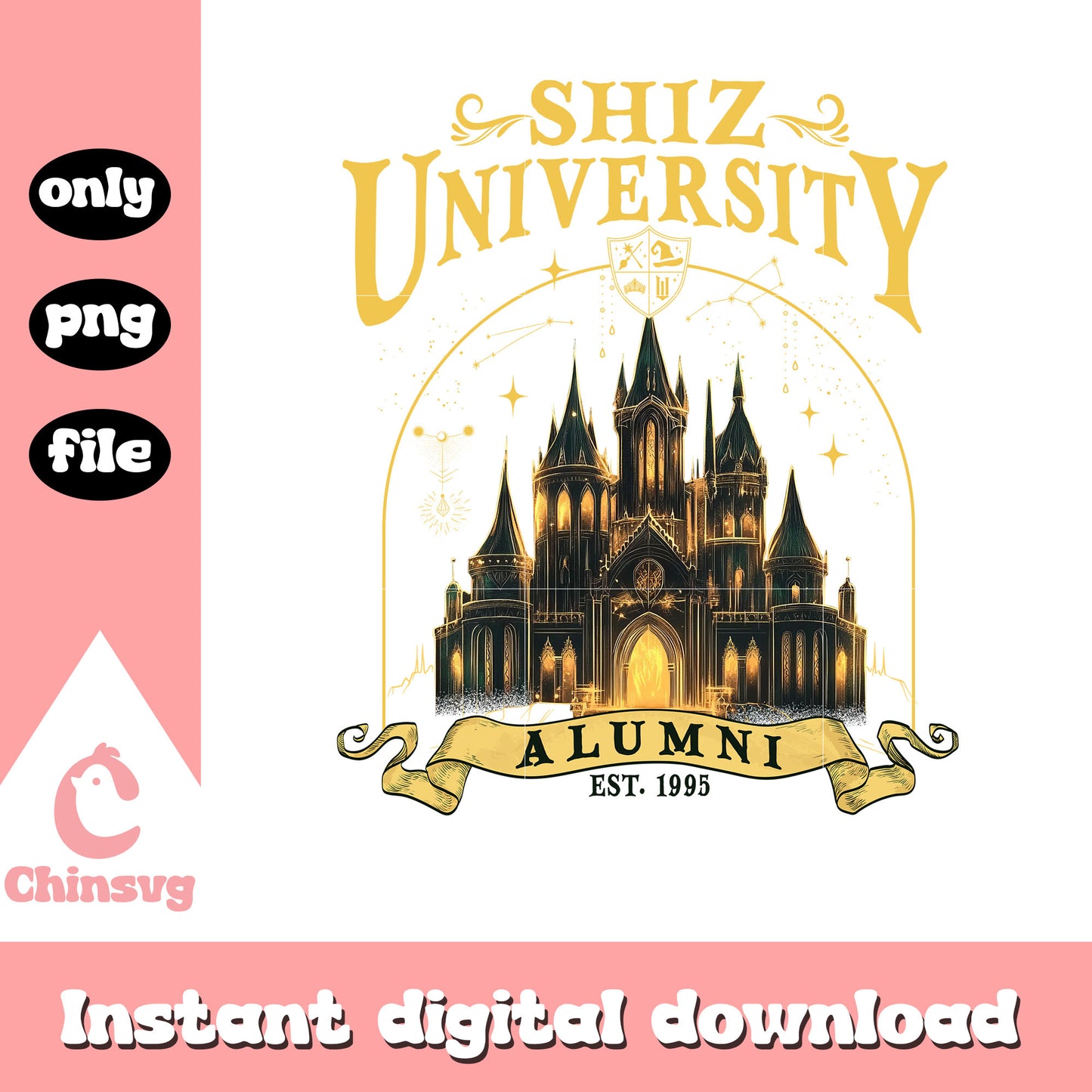 Glitter shiz university alumni wicked movie png, shiz university png