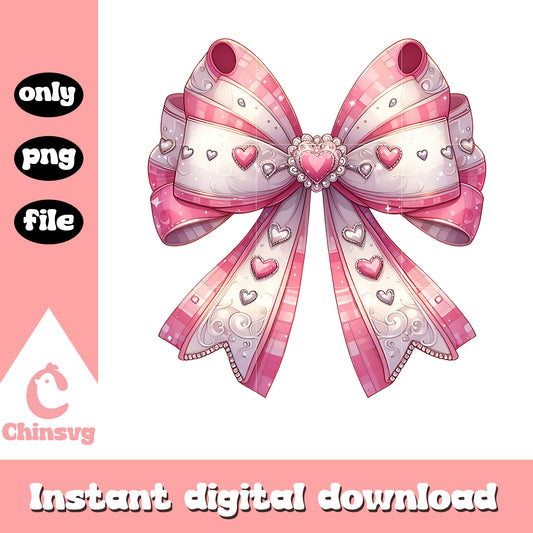 Glitter valentine ribbon design png, ribbon png, valentine png