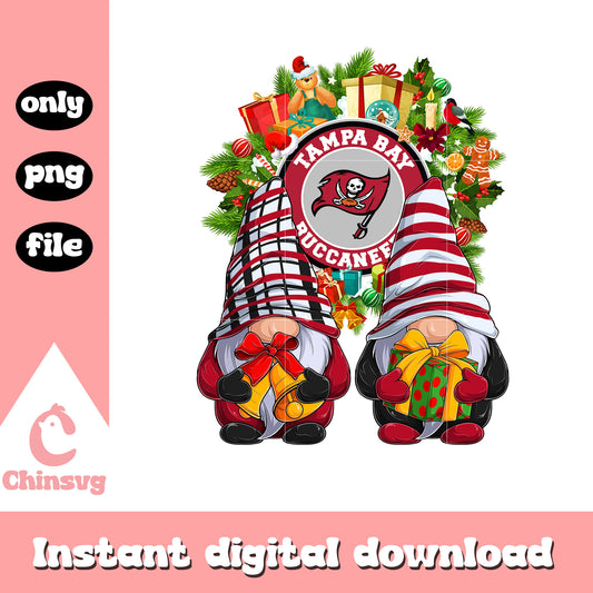 Gnome christmas buccaneers design png, nfl tampa bay buccaneers​ png