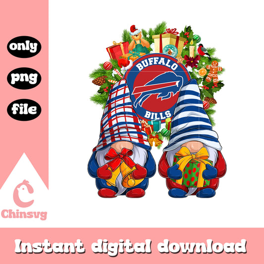Gnome christmas buffalo bills png, buffalo bills football​ png