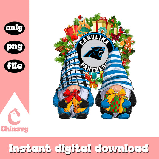 Gnome christmas carolina panthers png, carolina panthers nfl​​ png