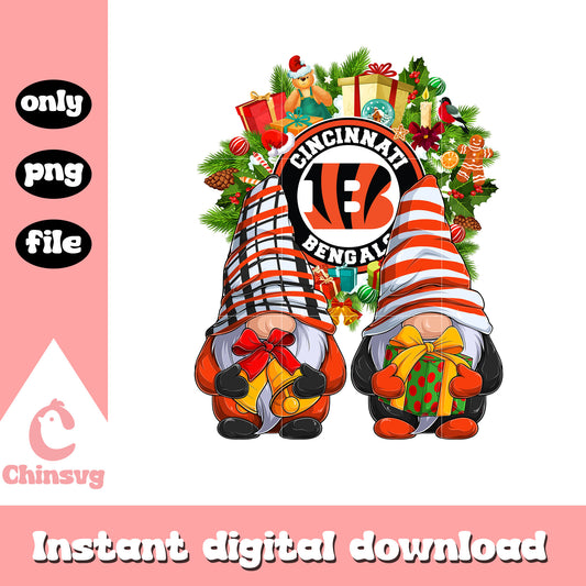 Gnome christmas cincinnati bengals png, cincinnati bengals nfl​ png