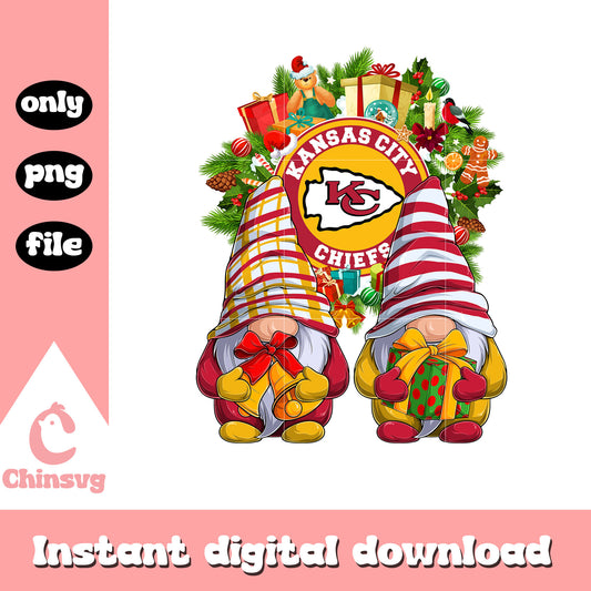Gnome christmas city chiefs png, nfl kansas city chiefs png