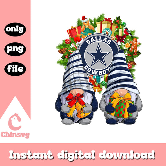 Gnome christmas dallas cowboys png, nfl dallas cowboys​ png