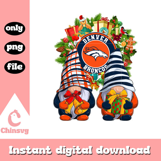 Gnome christmas denver broncos png, nfl denver broncos​ png