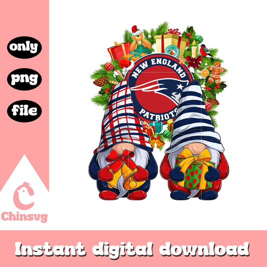 Gnome christmas england patriots png, new england patriots nfl​ png