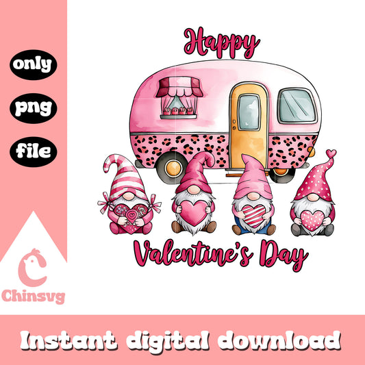 Gnomes happy valentine's day png, gnome png, valentine png