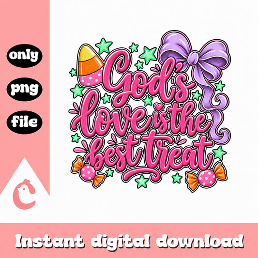 God's Love Is The Best Treat PNG, Halloween Candy Clipart, PNG