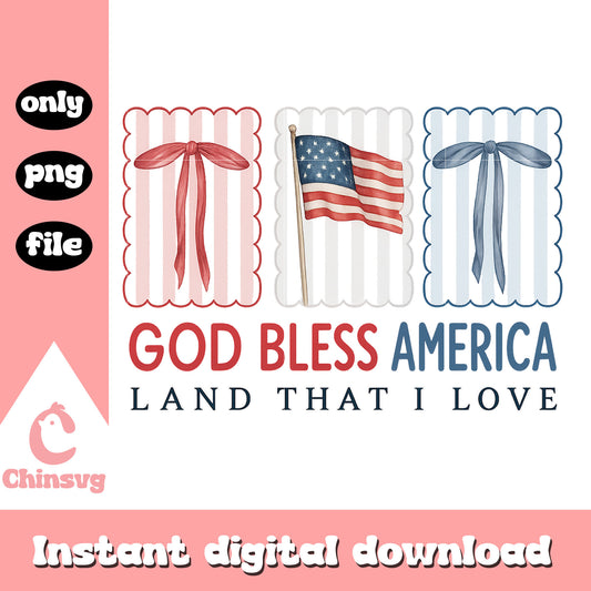 God bless america land that i love png, america flag​ png