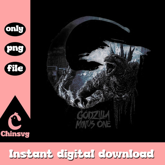 Godzilla minus one poster film design png, godzilla x kong movie png