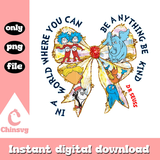 Golden bow dr seuss character png, dr seuss bow png, cartoon png