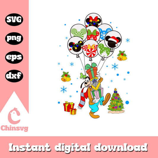 Goody dog christmas gifts design svg, christmas presents svg