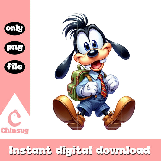 Goofy dog character back to school png, school specialty png