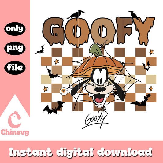 Goofy dog halloween symbol design png, goofy character png, disney halloween png