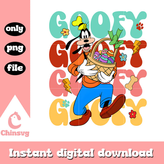 Goofy easter disney dog png, goofy dog disney png, goody dog png