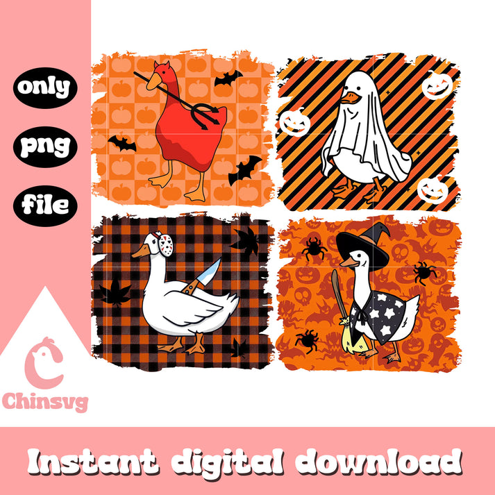 Goose halloween collage drawings design png, goose halloween png – Chinsvg