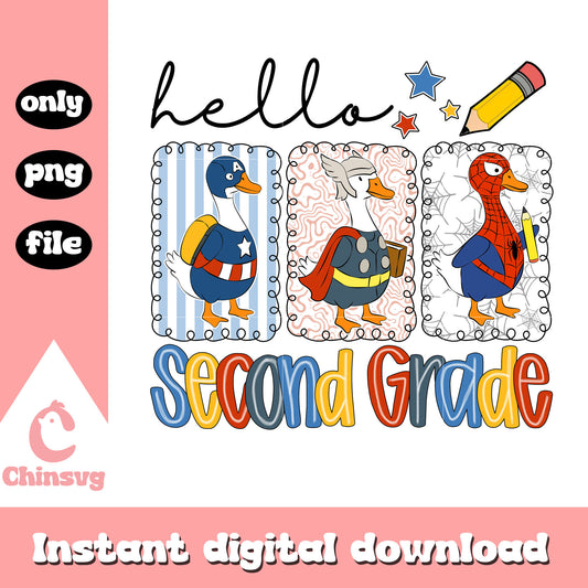 Goose hello second grade design png, marvel rival characters png