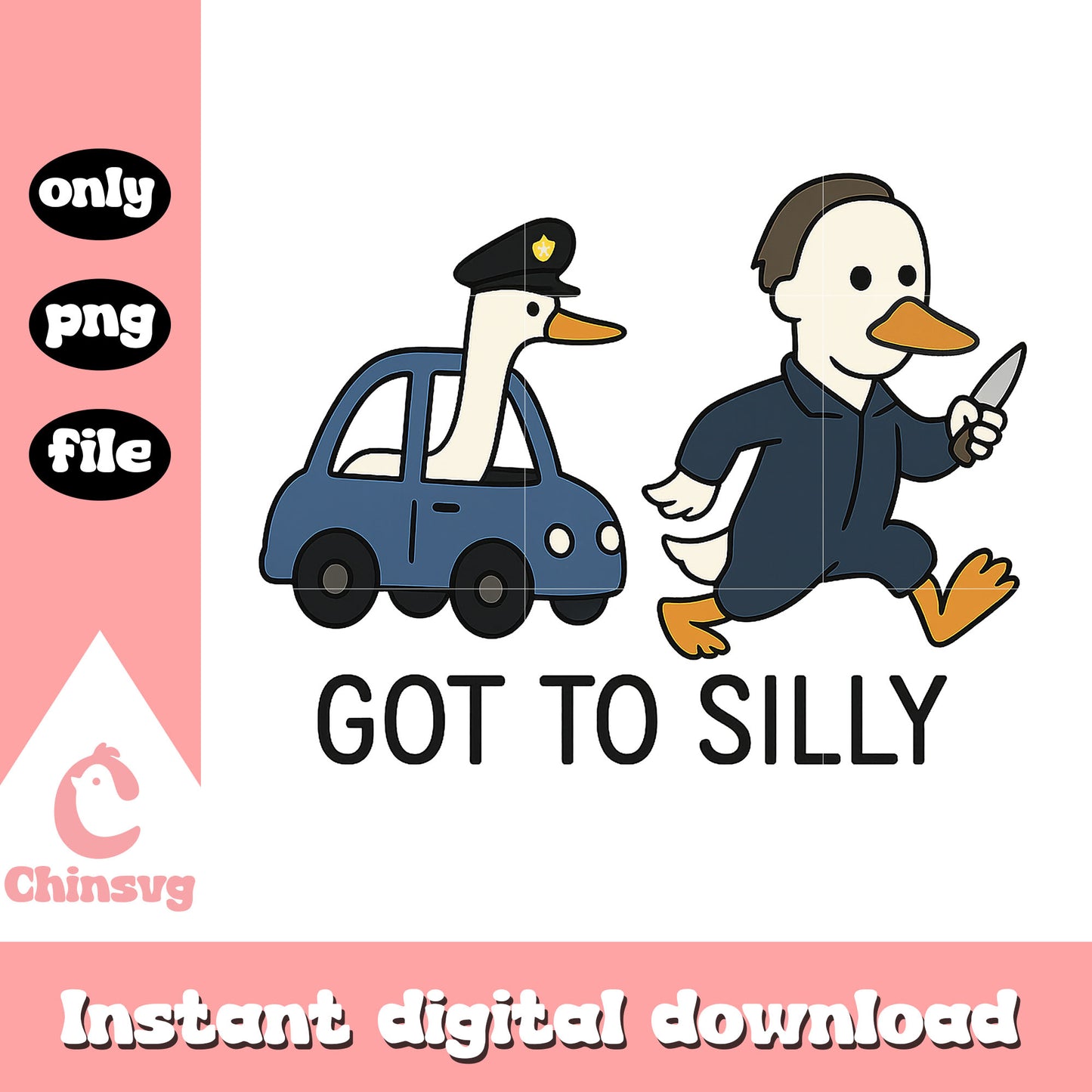 Goose michael myers got to silly png, halloween movie png