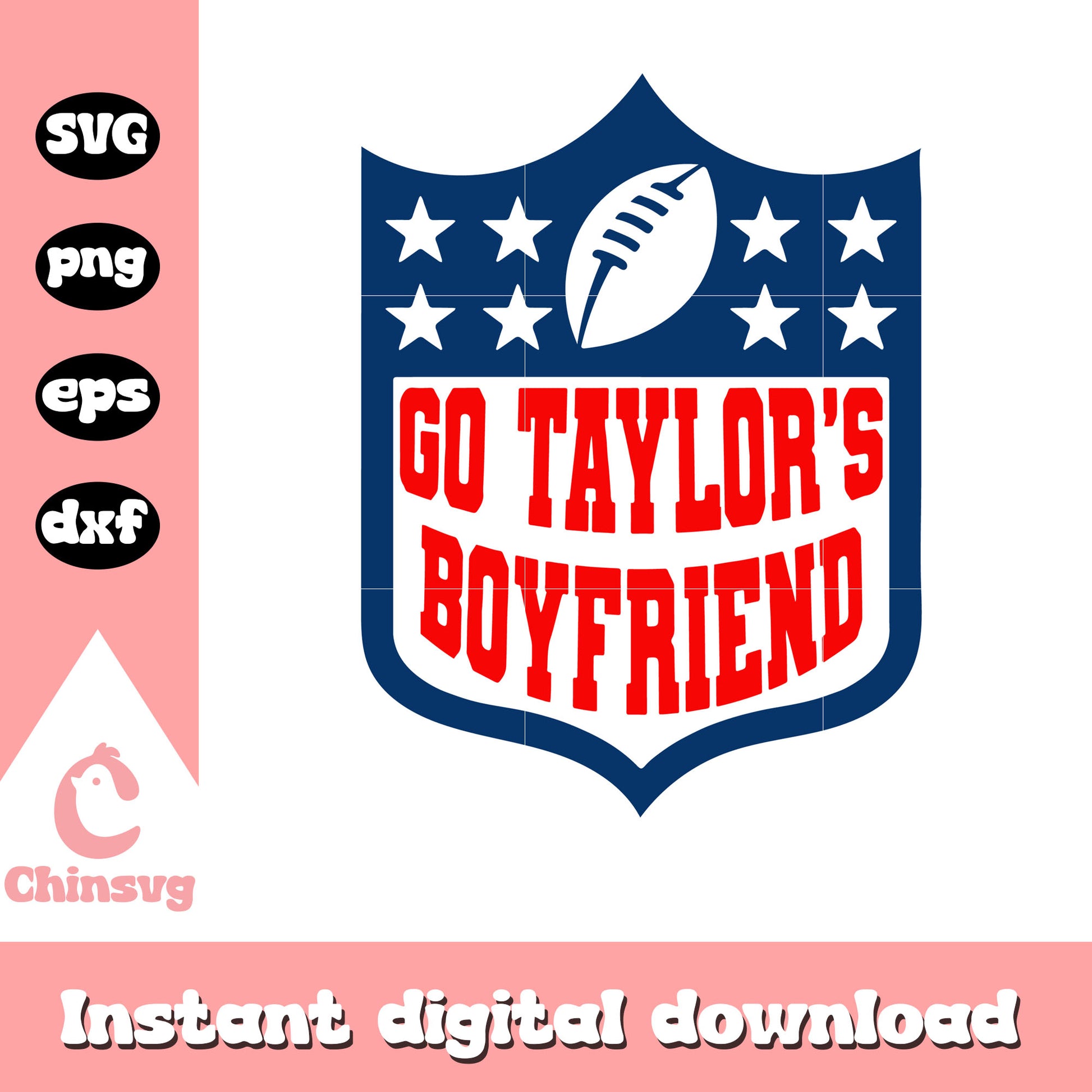 Go taylor's boyfriend logo svg, taylor fiance svg, kelce svg