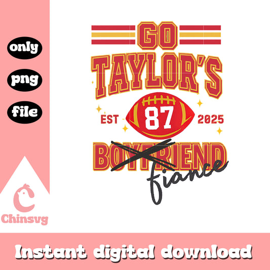 Go taylor's est 2025 logo design png, go taylors fiance png