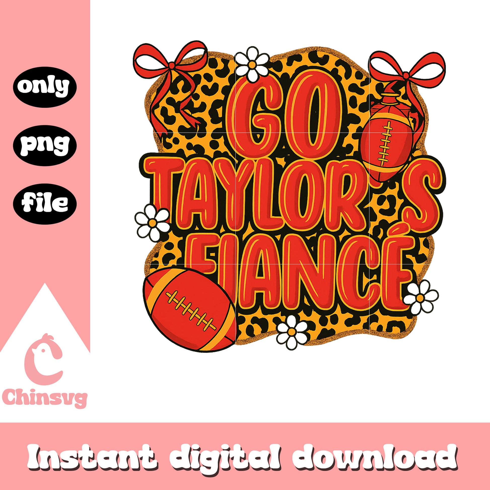 Go taylor fiance leopard design png, engaged era png, taylor swift png