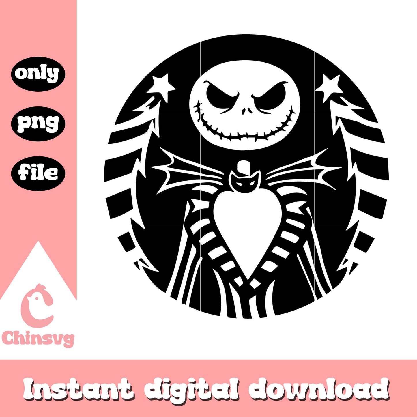 Gothic jack skellington design png, jack skellington movie png