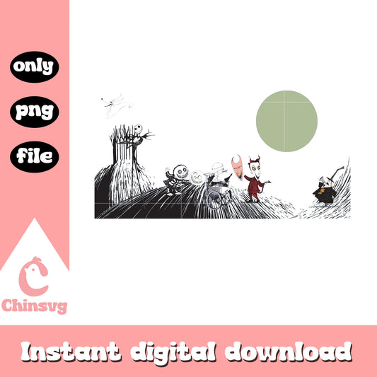 Gothic lock shock barrel art png, night before christmas cartoon ng