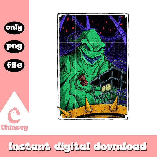 Gothic nightmare oogie boogie png, oogie boogie character png