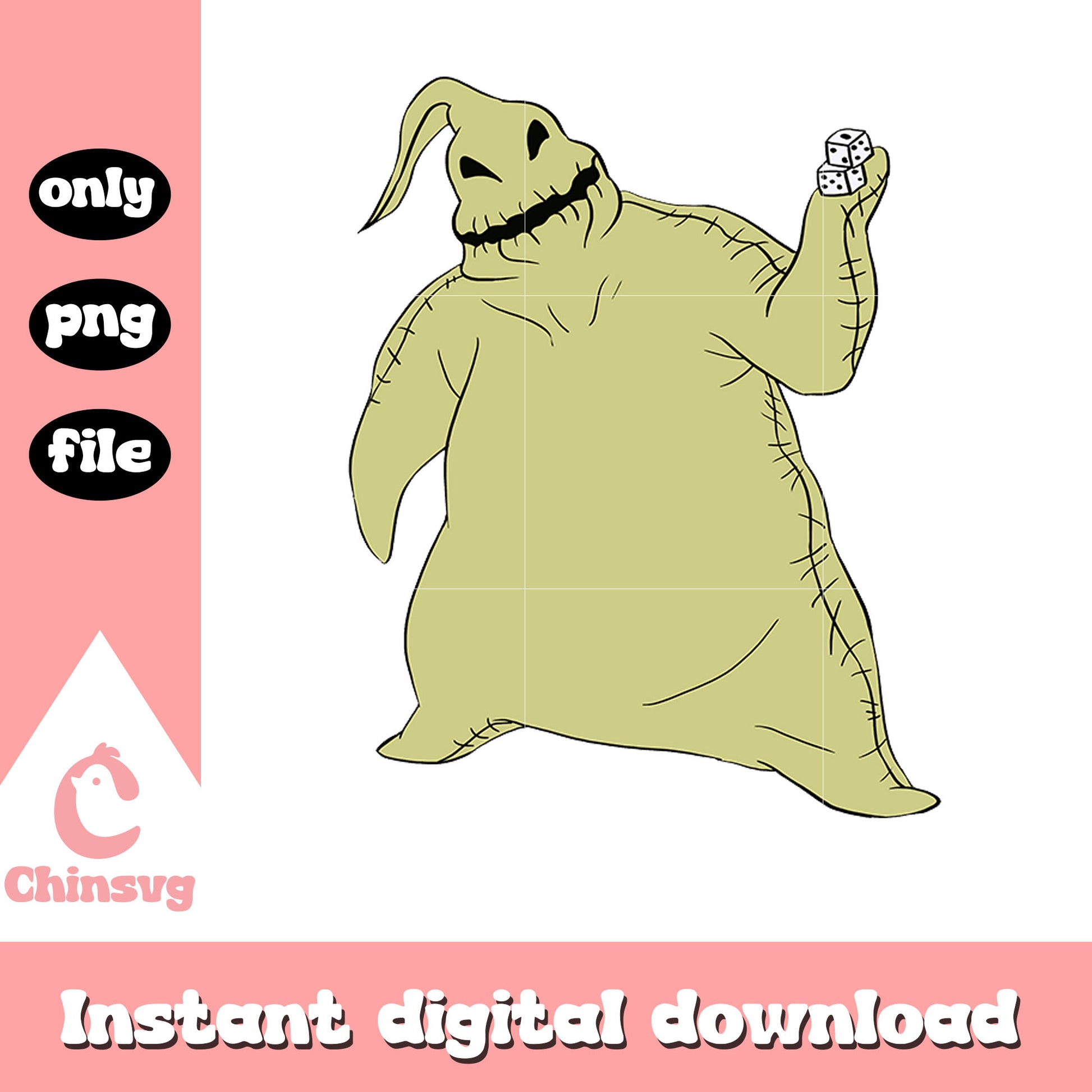 Gothic oogie boogie character design png, oogie boogie cartoon png