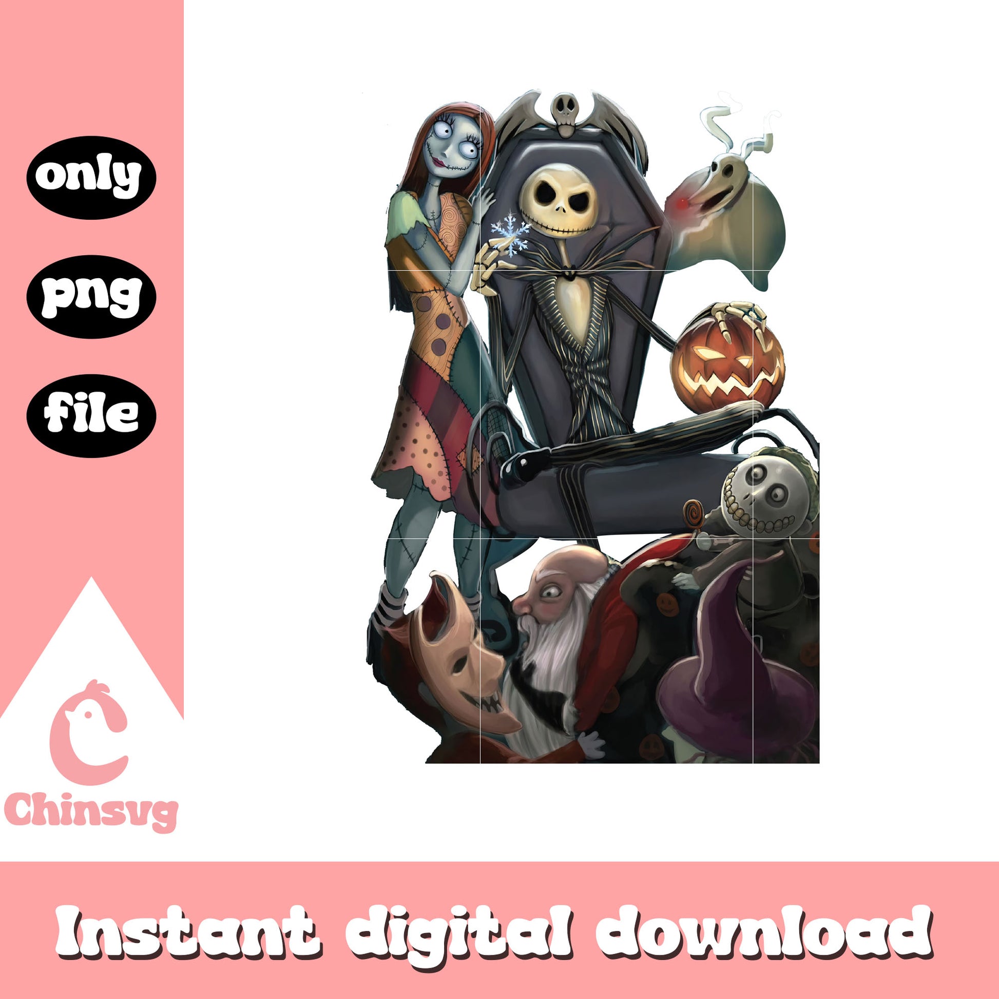 Gothic sally and jack character png, jack skellington sally png