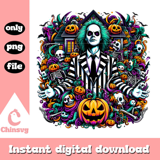 Graphic beetlejuice halloween png, the juice halloween png