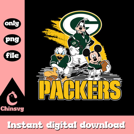 Green bay packers mickey png, nfl green bay packers​​​ png
